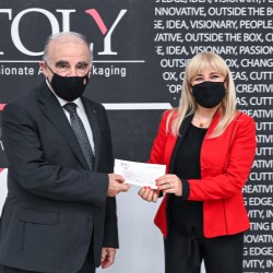 A Presidential Visit at Toly, Including a Charitable Donation to the Malta Community Chest Fund